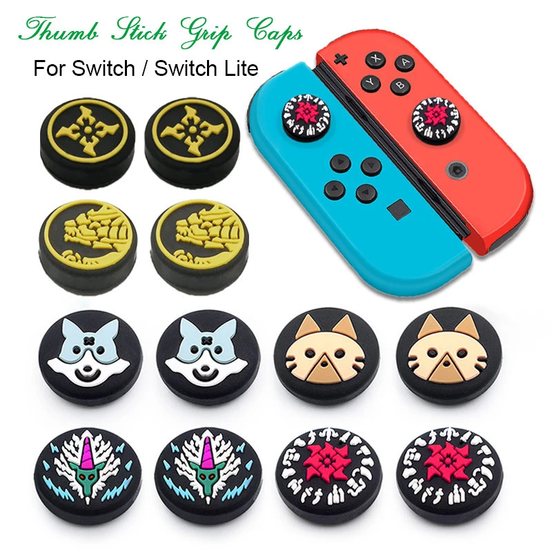 

Cartoon Joystick Cover Thumb Stick Grip Cap For Nintendo Switch Oled NS Lite JoyCon Controller Soft Silicone Case Accessories