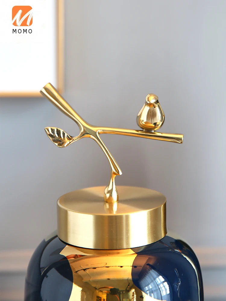 

Modern Creative and Slightly Luxury Vase Decoration Ceramic Living Room Flower Arrangement New Chinese Style Table Decorations