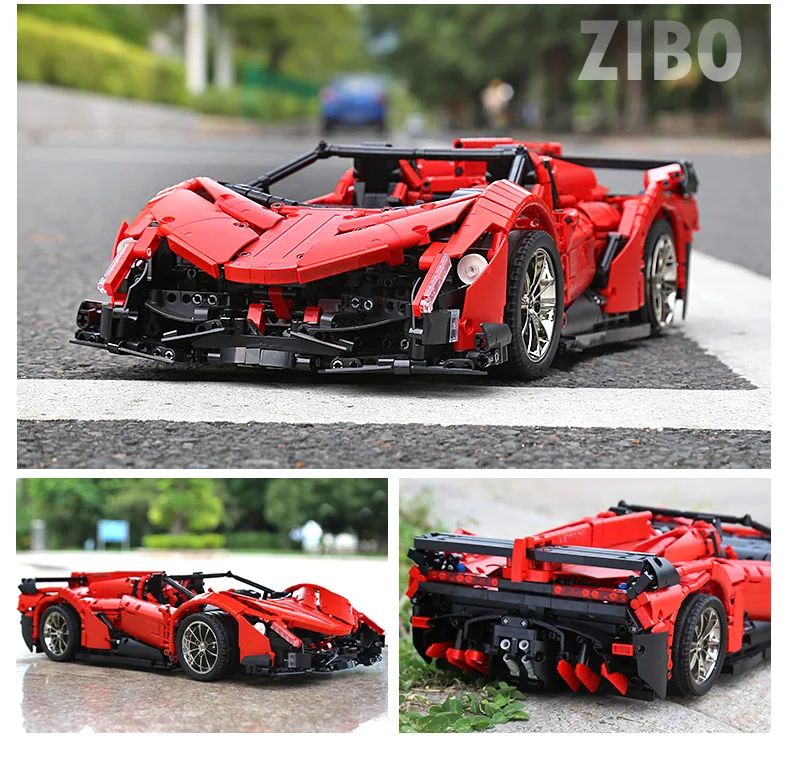 DHL Yeshin 20091 App RC автомобиль MOC-10559 Veneno родстер с функцией мотора набор строительных блоков Кирпичи дети RC автомобиль игрушки
