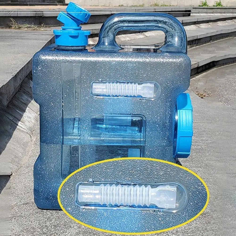 

Outdoor Water Bucket Container Portable Driving Water Container With Faucet For Camping Picnic Hiking E7r5