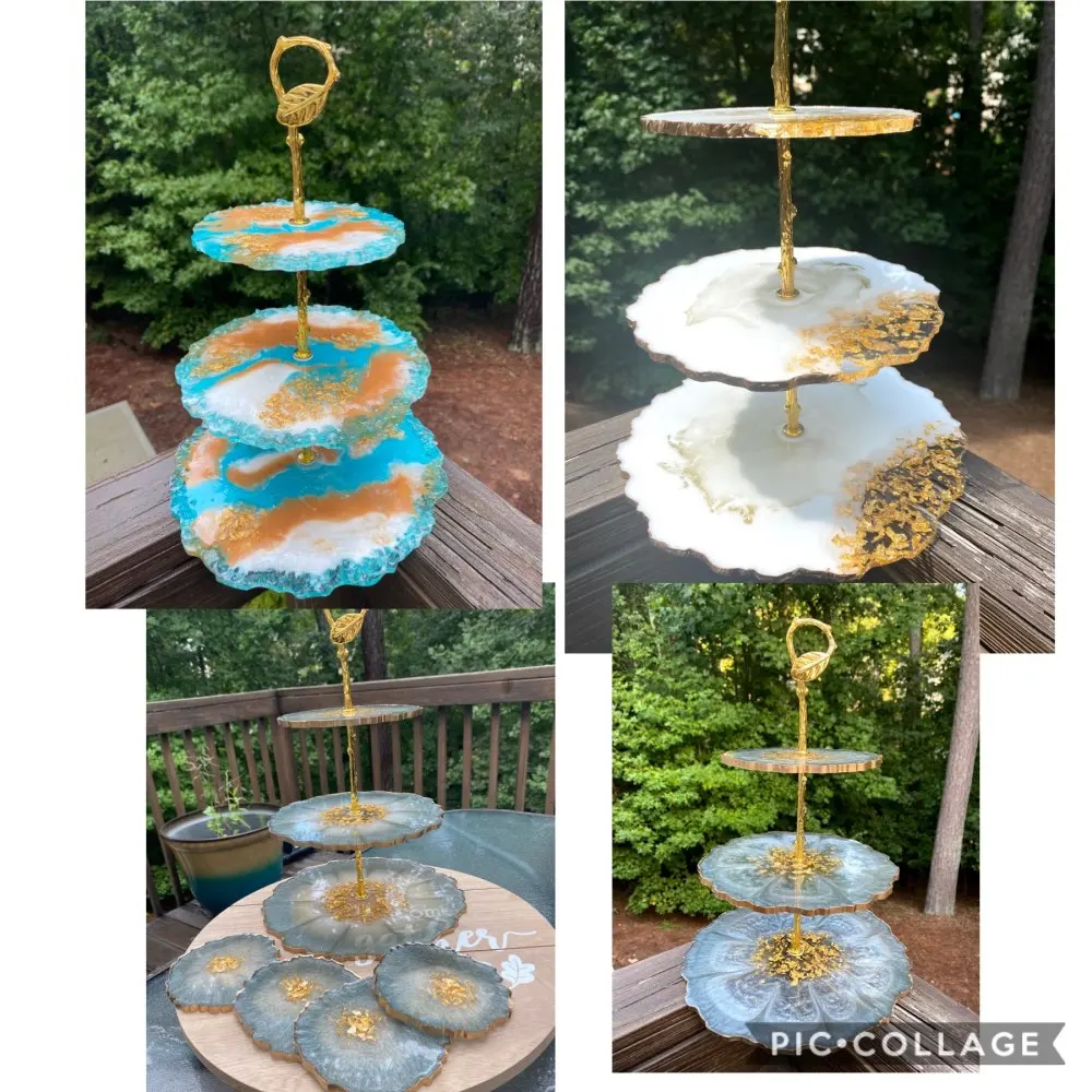 

Three-Layer Fruit Dish Silicone Mold For DIY Crystal Epoxy Mold Resin Tray Coaster Storage Molds Table Art Home Decoration