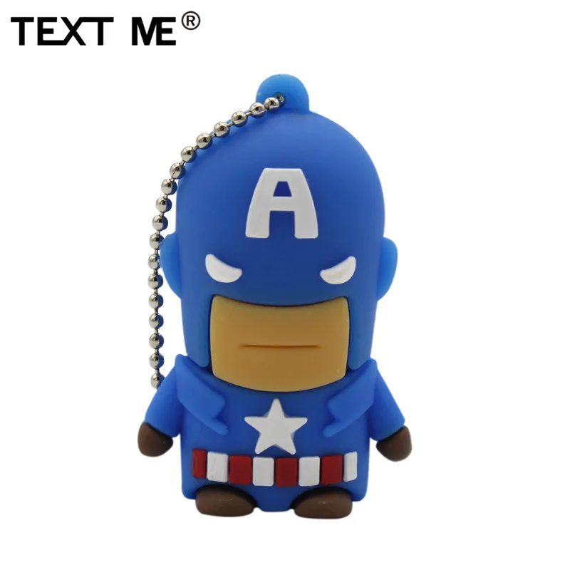 TEXT ME, usb 2,0, Супермен, Бэтмен, Капитан Америка, 10, модель, USB флеш-накопитель, 4 ГБ, 8 ГБ, 16 ГБ, 32 ГБ, карта памяти