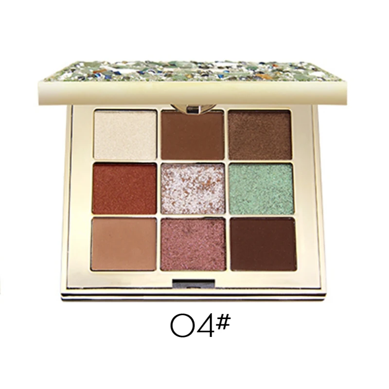 Роскошная Палитра теней для век водостойкая стойкая к размыванию отблеск