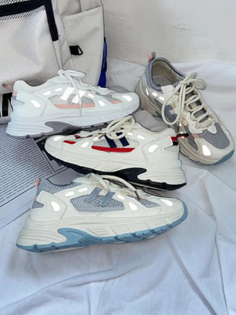 

2021 summer new niche old shoes women's breathable mesh casual shoes thin shoes women's all-match Hong Kong style sports shoes