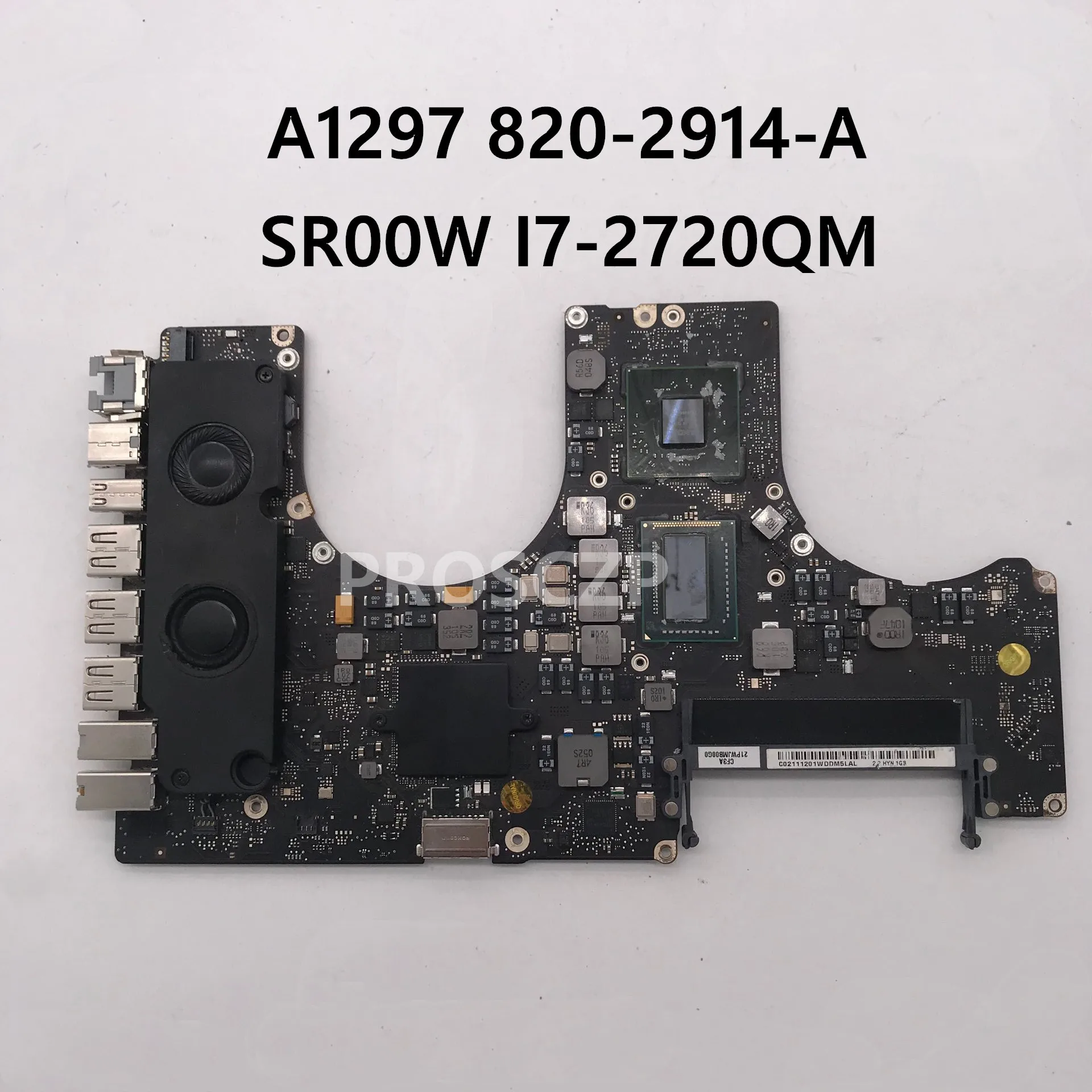 Материнская плата A1297 для ноутбука 820-2914-A MacBook ProV17 2011 Вт/SR00W I7-2720 процессор 216-0810005