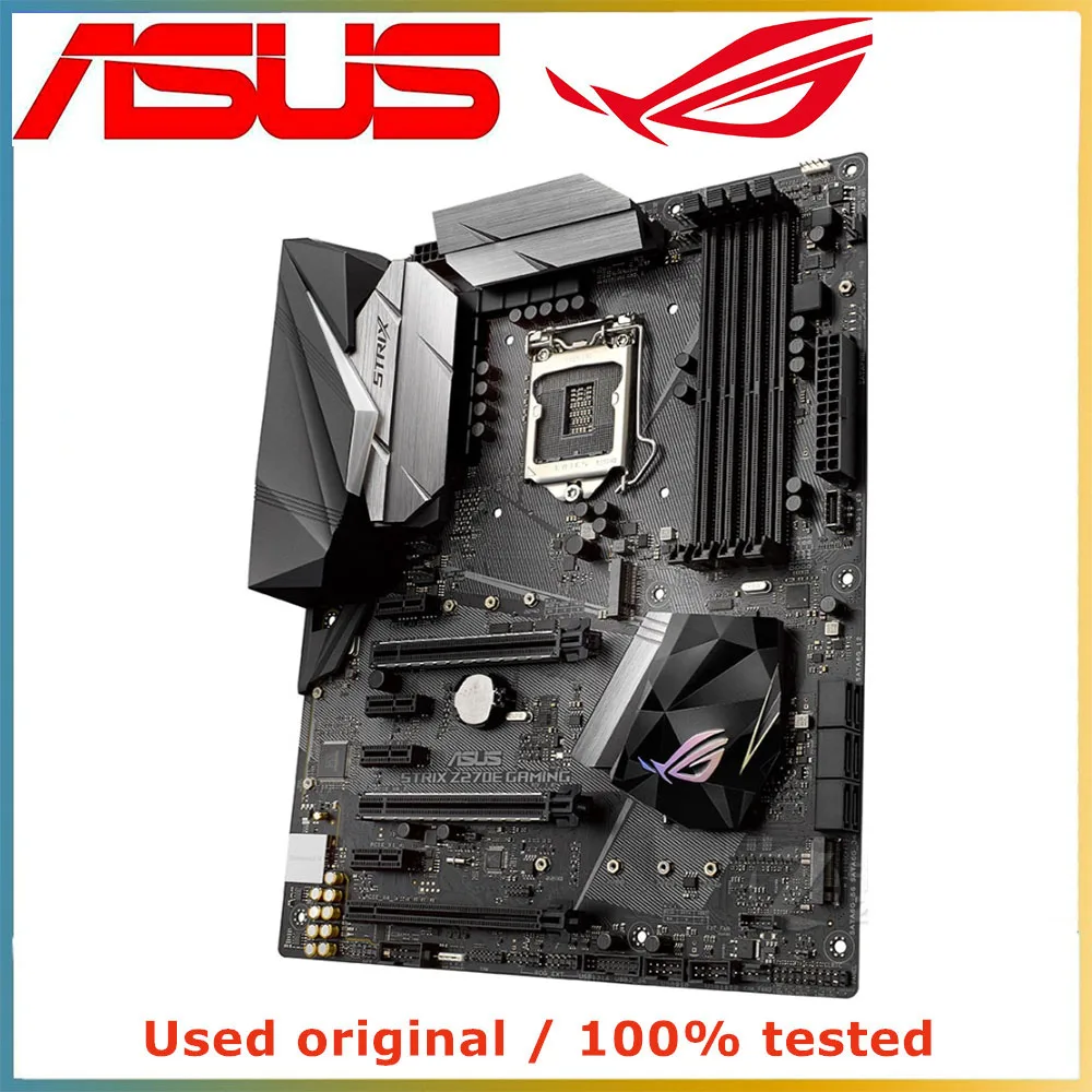 For Intel Z270 LGA 1151 CPU ASUS ROG STRIX Z270E GAMING Motherboard Computer Socket LGA1151 DDR4 Used Desktop Mainboard | Компьютеры и