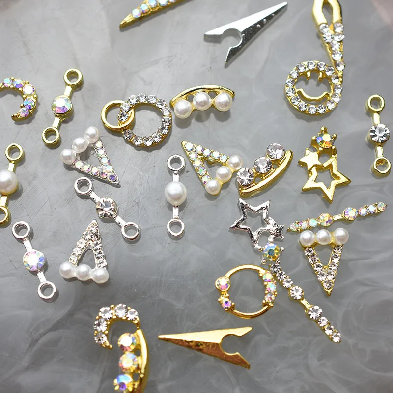 100 шт. оптом 3D Простые Очаровательные Кристаллы японские Стразы для ногтей