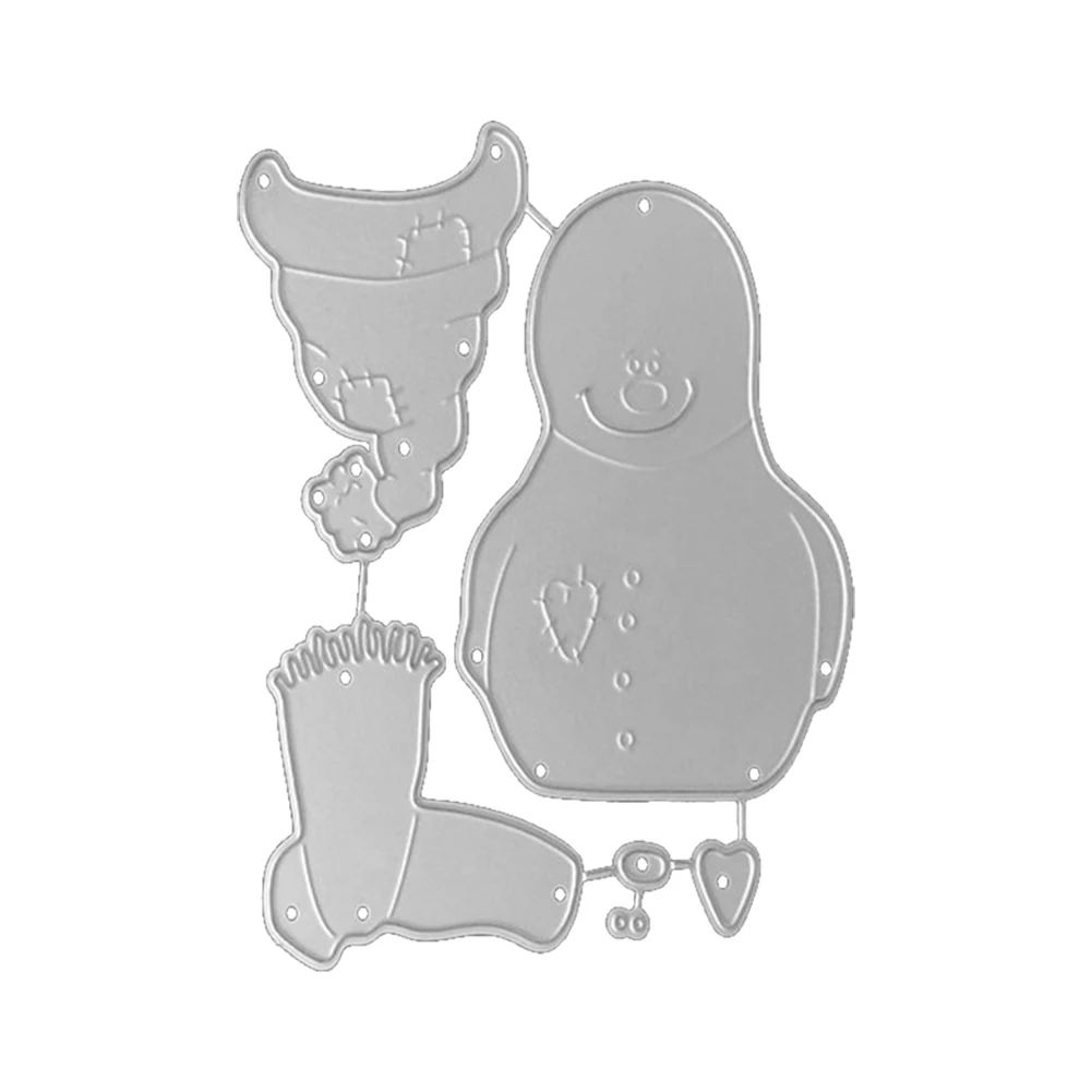 

Рождественские штампы, изготовление открыток, рождественские пресс-формы для декора альбома «сделай сам», снеговик