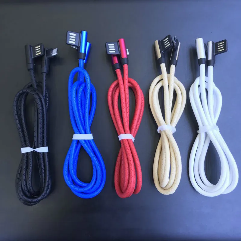 Usb кабель 90 градусов USB c Micro usb Type C для быстрой зарядки L Line зарядное устройство iphone
