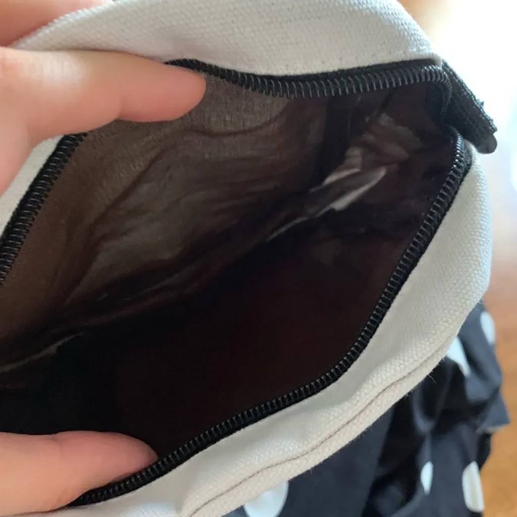 #35 сумка через плечо Женская полотняная внутри которой узор в виде космоса