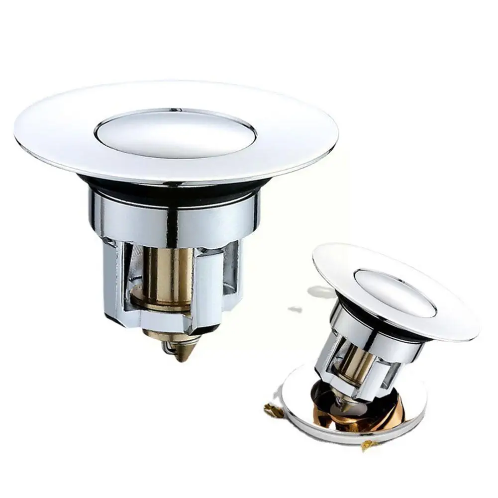 Universal Basin up Drain Filter Metal Bounce Core Push-type Bath Tool Kitchen Build-in Dropship Deodorant Stopper Strainer Z3P7 |