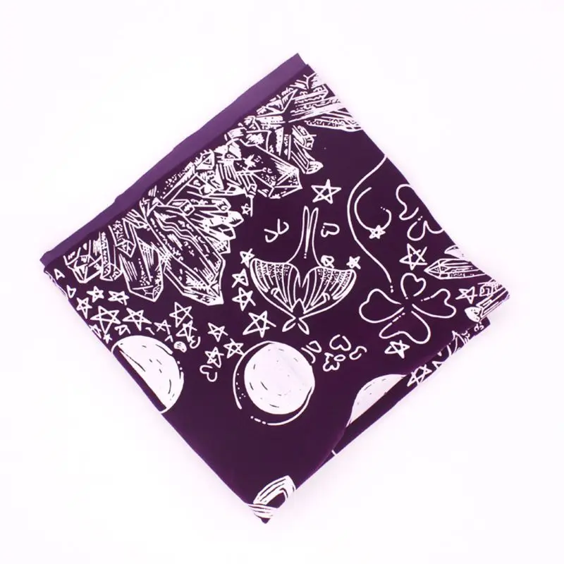 

Velvet Tarot Tablecloth with Bag Witch Divination Moon Phases Lover Altar Cloth