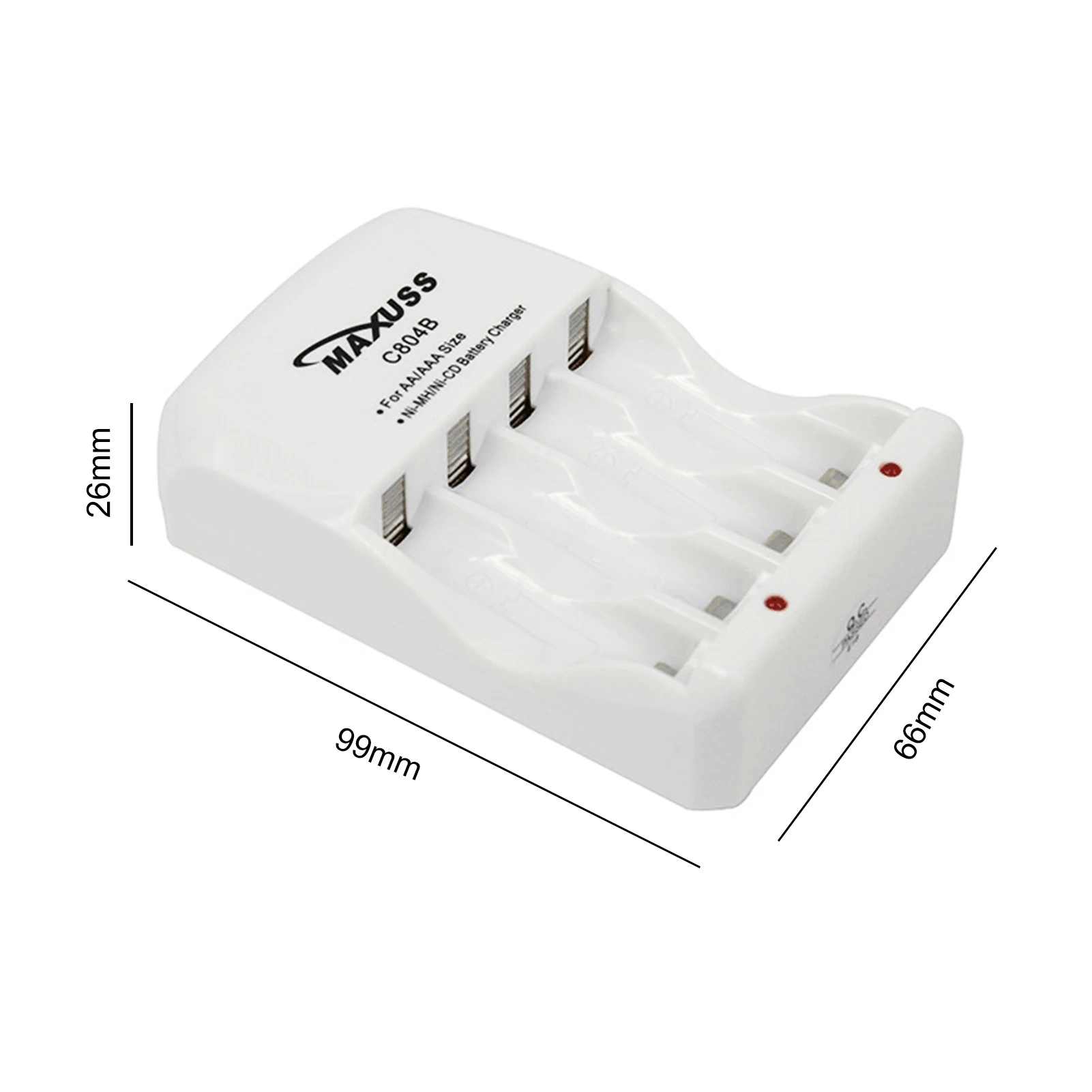 

C804B A C100-240 V Mini 4 Slots B-attery Cell C-harger for AA AAA Portable Outdoor Emergency Use