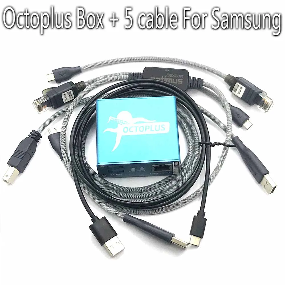 Оригинальная коробка octopus box / Octoplus Box для SAMSUNG + 5 кабелей SAM разблокировка вспышки