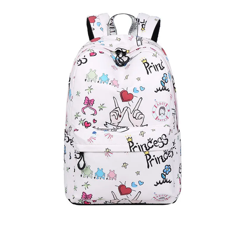 Молодежные водонепроницаемые женские рюкзаки из полиэстерной ткани милый