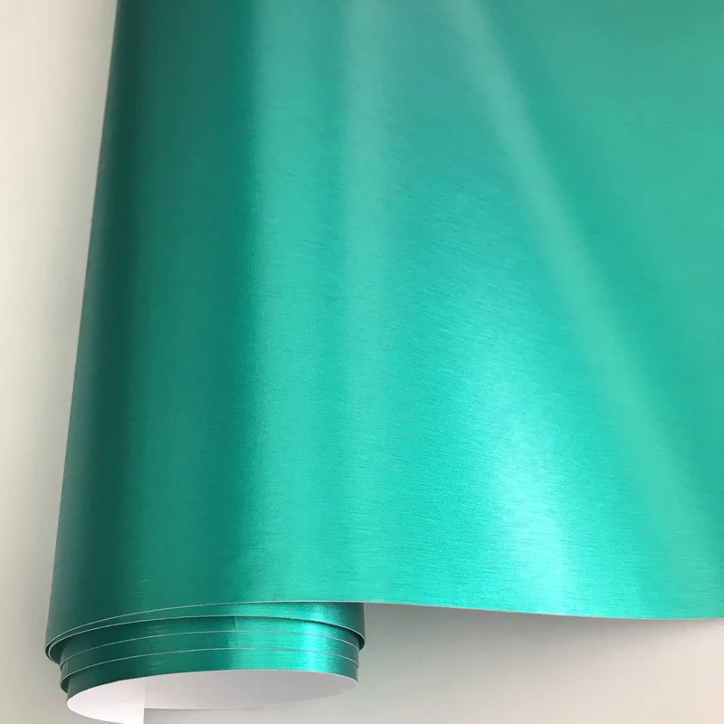 

Premium Brushed Metallic Miami Teal Vinyl Wrap Film with Air Release DIY Styling Car Wrapping Sticker