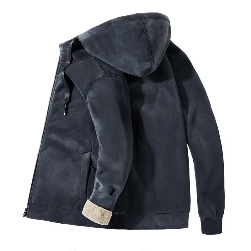 

Plus cashmere men Men's hoodie with hood plus size Hoodie men's jacket fleece hooded thick hoodie jacket men sweatshirts men