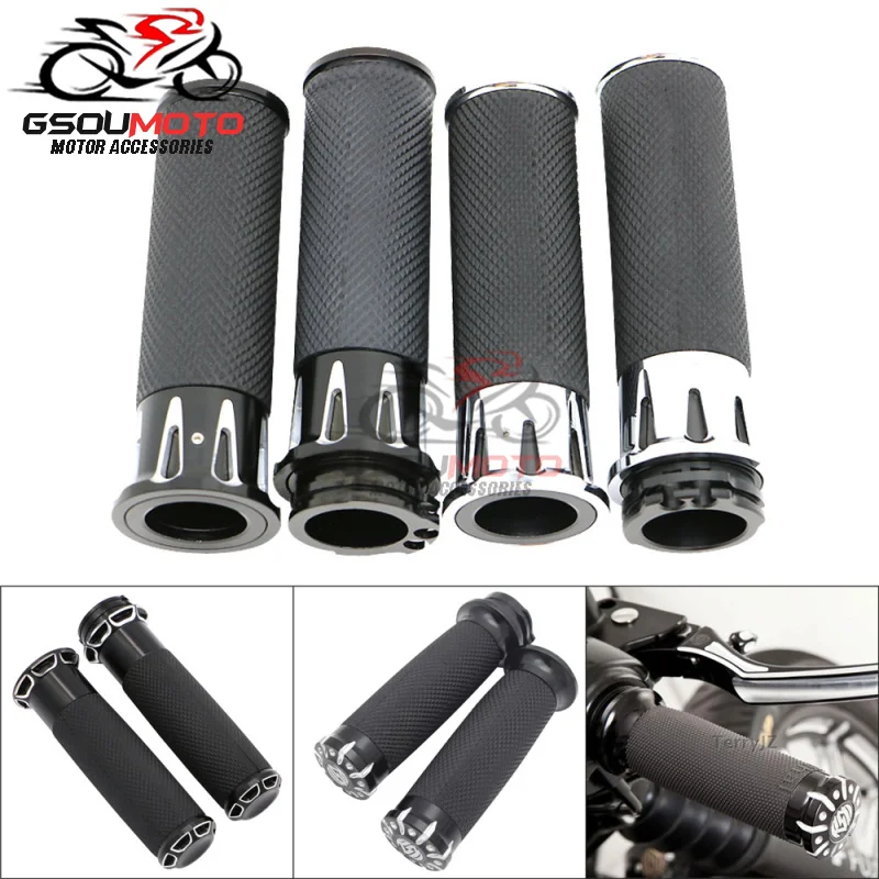 Руль с ручкой 1 дюйм 25 мм для Harley Electra Street Glide Fat Bob Boy Road King Cruiser Bobber Chopper|Ручки