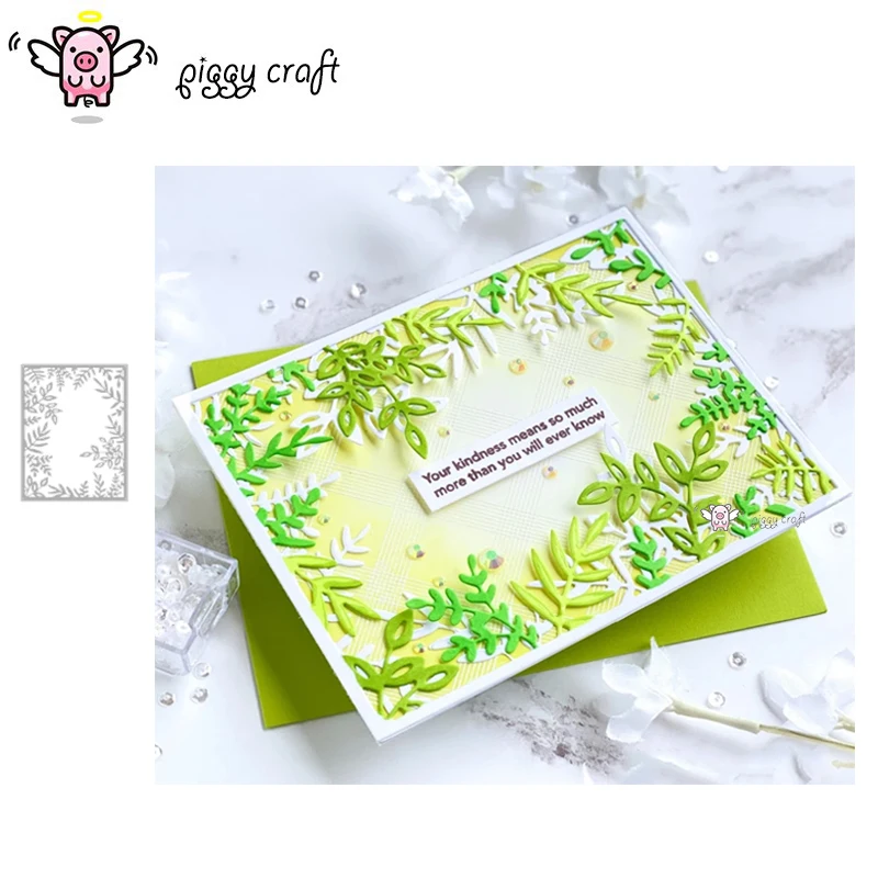 Металлические Вырубные штампы форма для вырезания листьев рамка скрапбукинга