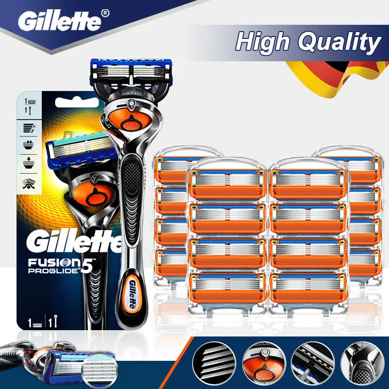 

Gillette Fusion 5 Proglide Shaver For Men Safety Razor Shaving Machine Cassettes For Beard With Replaceable Blades Shavette