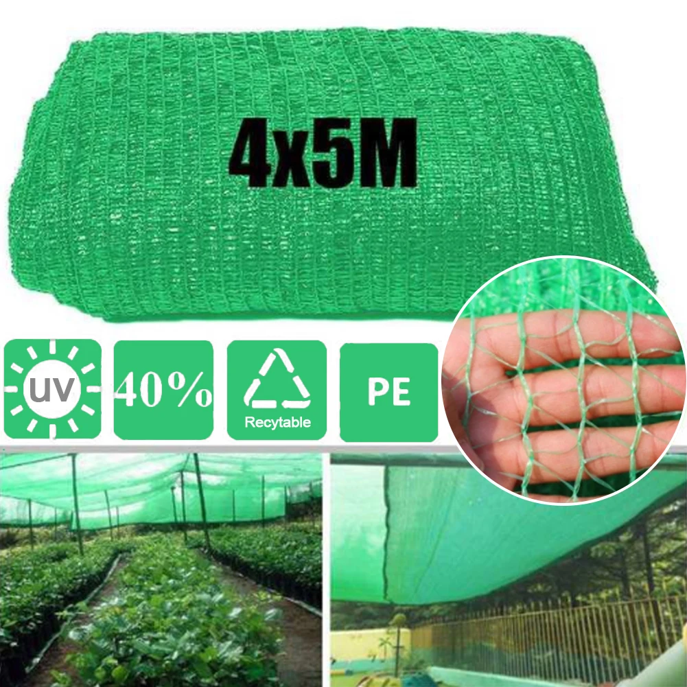 

Sunscreen Sunshade Greenhouse Plant Covering Barn Umbrella Covering Garden Netting Terrace Orchard Accessories(2 needles 4 * 5M)