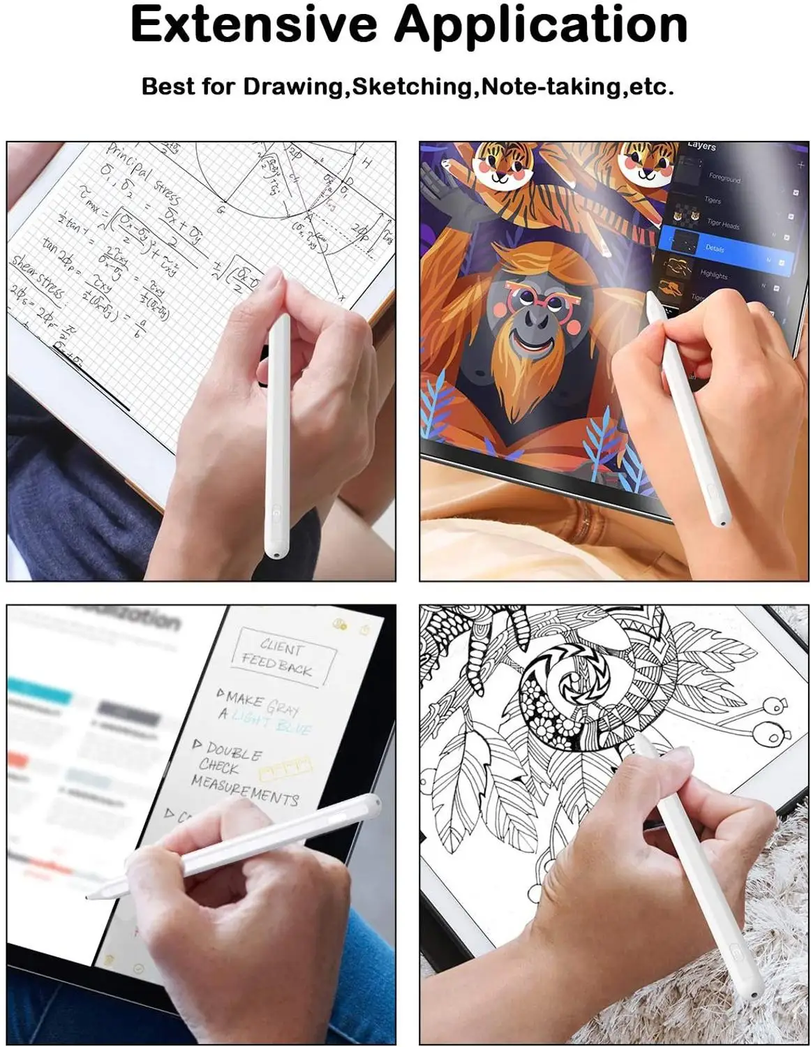 Универсальный стилус/Карандаш для Apple Pencil 1 2 IPad 2018 Air Pro 11 12 9 планшет умная
