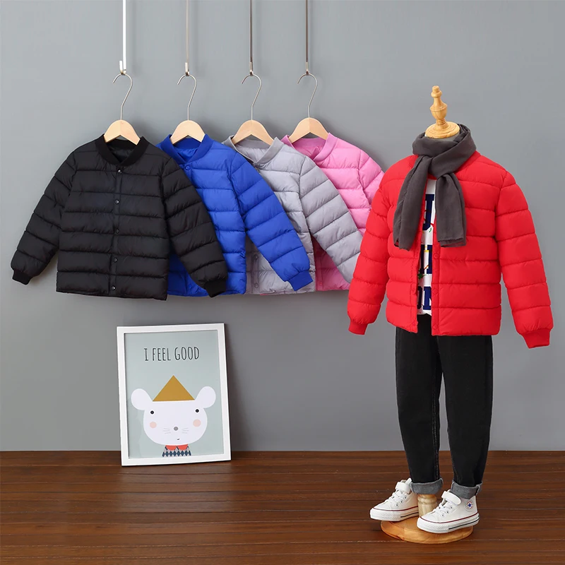 Детский пуховой хлопковый костюм большой мальчик девочка хлопковое пальто