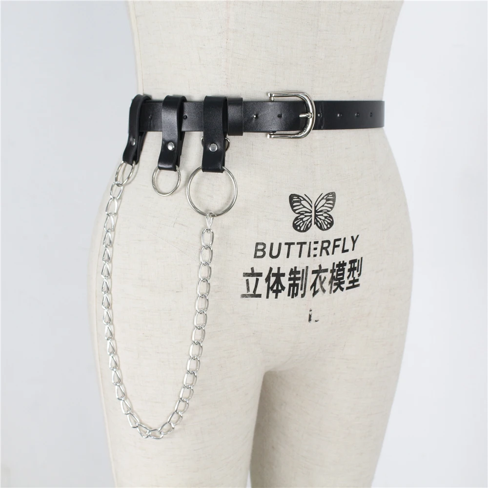 Эффективности затрат Мода в стиле панк с высоким каблуком и подвязками для