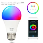 Лампочка E27 B22 для умного дома с Wi-Fi и регулировкой яркости, 9 Вт, RGBCW светильник лампочка с голосовым управлением для Alexa Google Home через Smart Life Alice