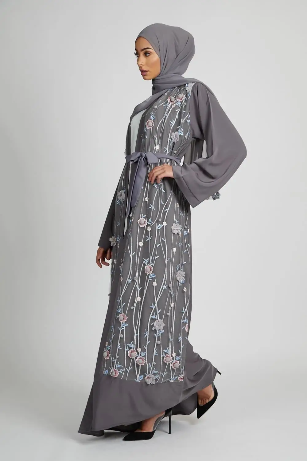 Мусульманское платье с вышивкой Abaya Mubarak Niqab кардиган кимоно длинное туника Jubah