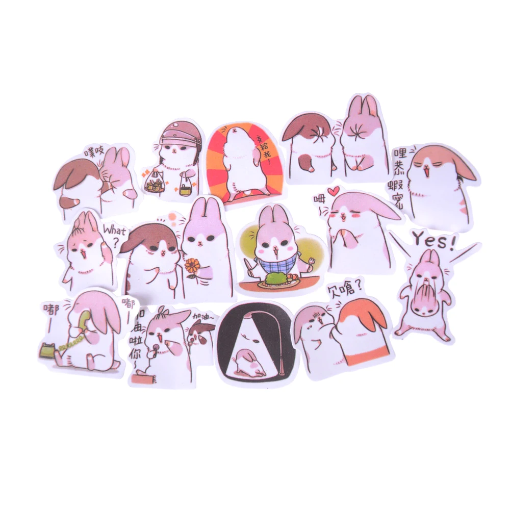 40 шт./лот Новинка Kawaii Chubby Rabbit серия стикер для домашних животных Пакет деко