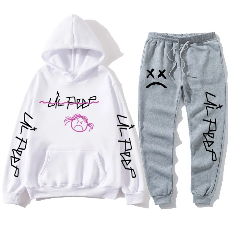 Толстовка Lil Peep мужская с капюшоном свитшот пуловер штаны для бега худи уличная