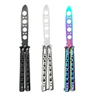 Острый нож-бабочка для начинающих, расческа для тренировок, Мужская щетка для усов и бороды, тренажер для парикмахерской, складной инструмент