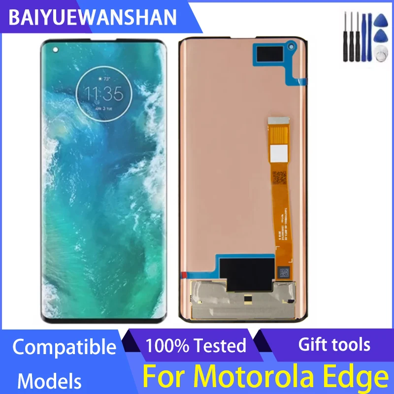 

Original For Motorola Moto Edge XT2063-3 LCD Display Touch Screen Digitizer Assembly For Moto Edge LCD Screen