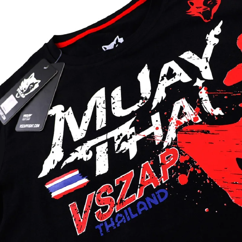 

VSZAP Free Fight MMA Short sleeve T-shirt Jiu-jitsu Muaythai fitness training suit Venomsport fighting Wolf free combat