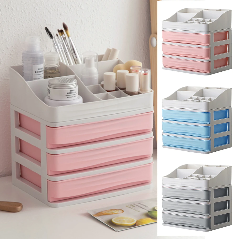 

Useful Storage Box Makeup Container Drawer Plastic Organizer Desktop Diverse Cosmetics