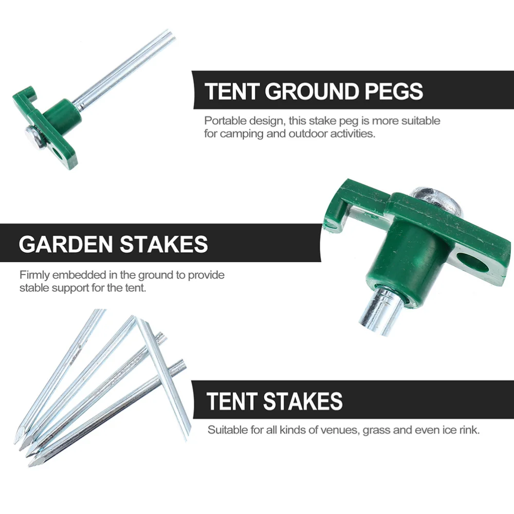 

6Pcs Premium Tent Pegs Stainless Steel Camping Tent Stakes for Outdoor
