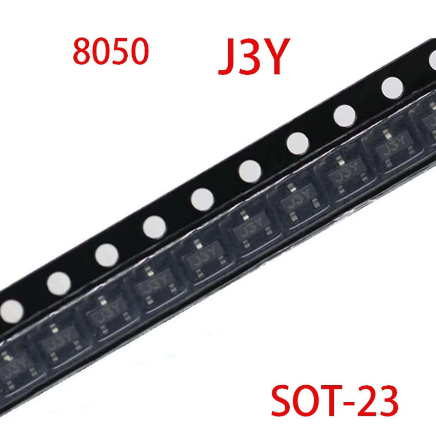 100 шт. S8050 J3Y SOT23 MMBT8050 MMBT8050LT1G SMD SOT 23 новый оригинальный транзистор|Интегральные