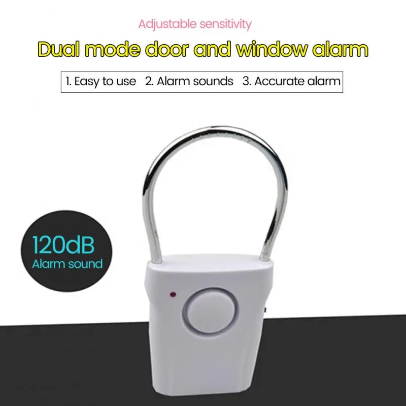 

Door Window Sensor Alarm Wireless Security Hotel Independent Safe Detector Siren Portable Handle Touch 115dB Anti-theft Sire
