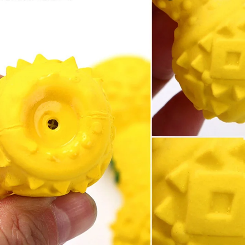 

Pet Latex Dumbbell Bite Toy Squeaky Toy Resistant To Bite Rubber Dumbbell Chewing Funny Toy