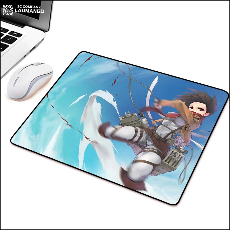 

Hot Mause Pad Mouse Rug Attack On Titan Pc Accessories Non-slip Mat Computer Desk Gaming Keyboard Mausepad Mousepad Gamer Carpet