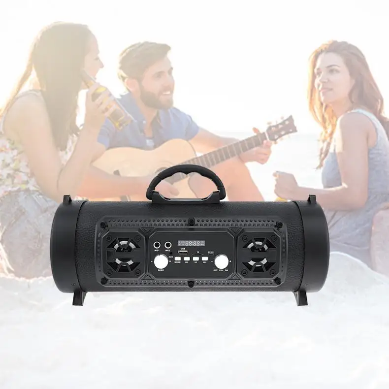 Bluetooth динамик крутой портативный напольный цветной светильник сабвуфер с FM / TF