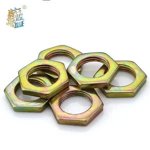 Цветные цинковые гайки M8M14M16, M7M9M10M12, мелкие зубья, тонкое освещение дюйма