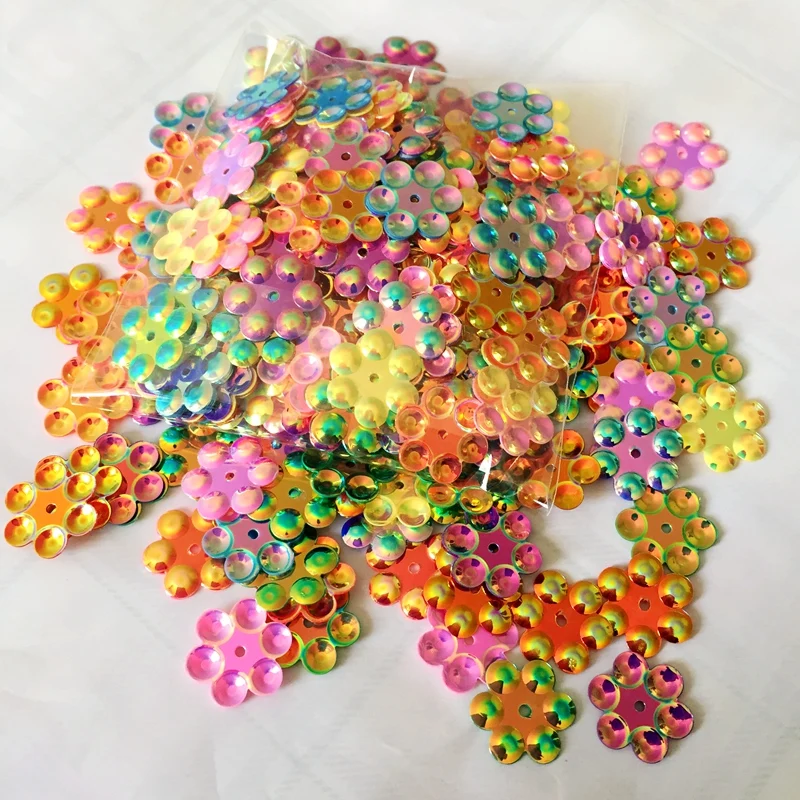 Микс 400 шт. Новое поступление 3D патчи с блестками и цветами 11 мм для одежды