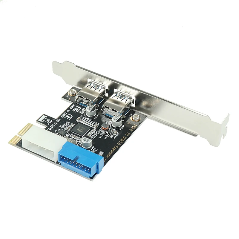 USB3 PCI eэкспресс адаптер e USB 3 0 20pin конвертер контроллера PCIe x1 с 2 портами USB3.0 карта