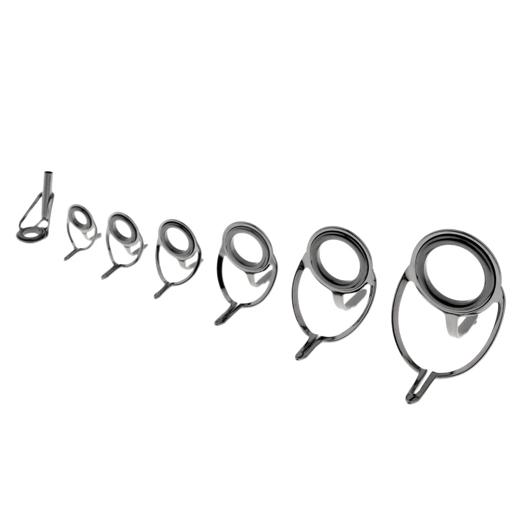 7 шт. спиннинг направляющие наконечники с проушинами направляющая для удочки