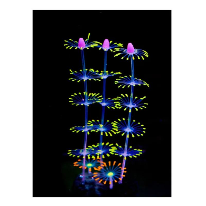 

Pop It Aquarium Decoration With Chiens Fluorescent Effect Silicone Simulation Coral Ornaments Aquarium Accessories Stuffed Toy