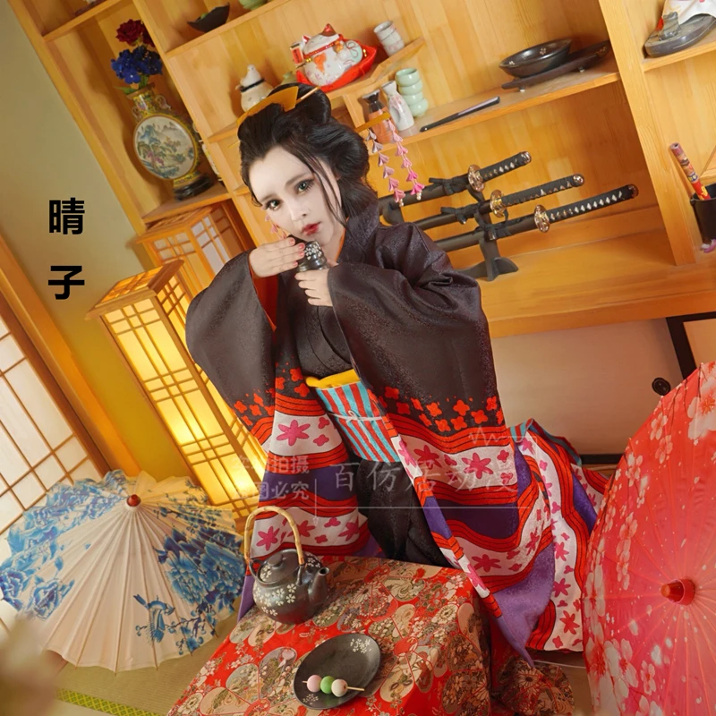 Аниме One Piece Нико Робин косплей костюмы платье кимоно комиксов ролевой игры