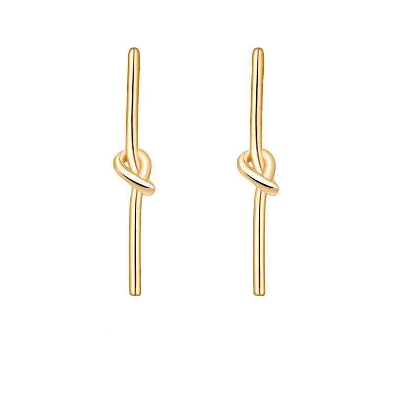 

TOSAKO Stud Earrings Gold Color Fashion Personality Wedding Engagement Jewelry for Women