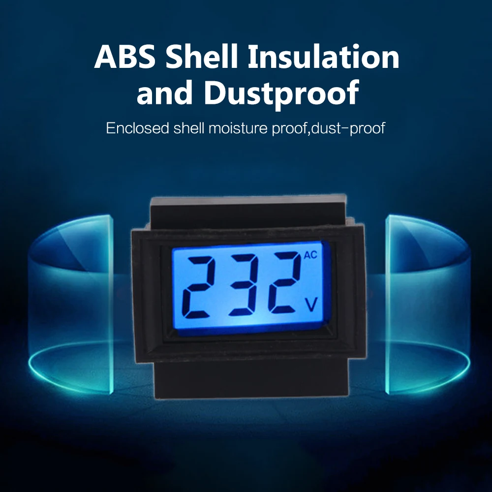 Переменный ток 80 500 в ЖК цифровой вольтметр измеритель напряжения вольт